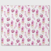 Heart Pattern Wrapping Paper Cadeaupapier (Vlak)