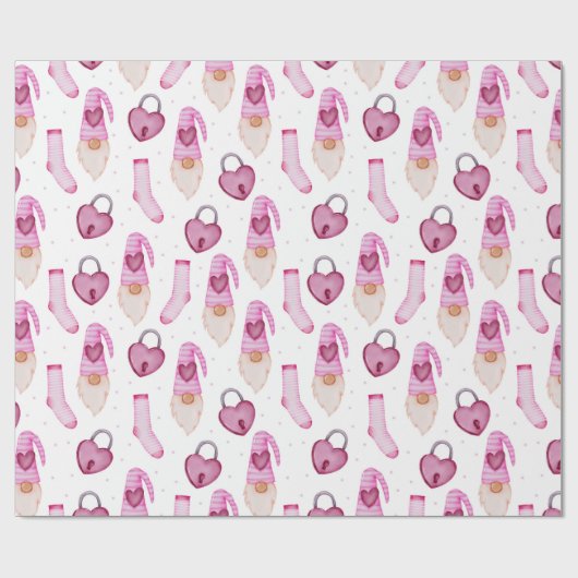 Heart Pattern Wrapping Paper Cadeaupapier (Vlak)