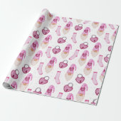 Heart Pattern Wrapping Paper Cadeaupapier (Uitgerold)