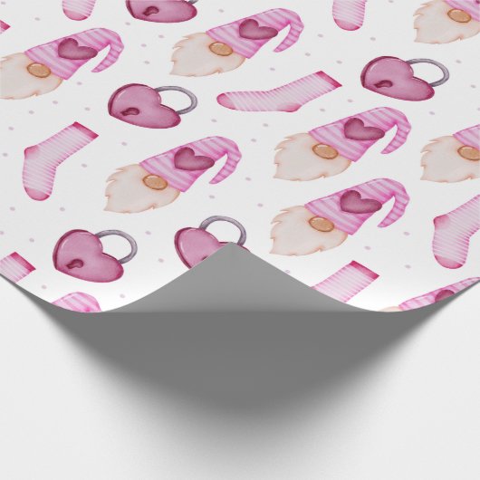 Heart Pattern Wrapping Paper Cadeaupapier (Hoek)