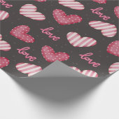 Heart Pattern Wrapping Paper Cadeaupapier (Hoek)