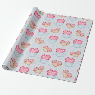 Heart Pattern Wrapping Paper Cadeaupapier