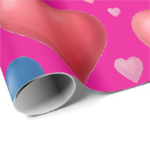 Heart-Patterned Perfect voor geschenken, Valentijn Cadeaupapier (Rol Hoek)
