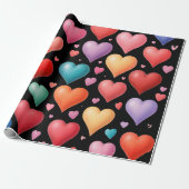 Heart-Patterned Perfect voor geschenken, Valentijn Cadeaupapier (Uitgerold)