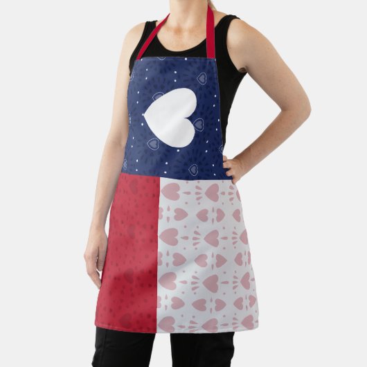 Heart Patterned Texas State Flag Schort (Insitu)