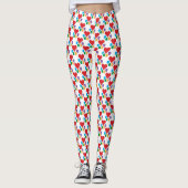 Heart-Paw Pattern Dog Walker Dierenvriend Wow! Leggings (Voorkant)