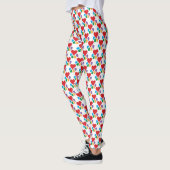 Heart-Paw Pattern Dog Walker Dierenvriend Wow! Leggings (Links)