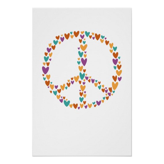Heart Peace Sign Perfect Poster (Voorkant)