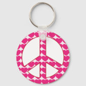 Heart Peace Sign Sleutelhanger (Voorkant)