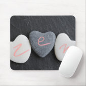 Heart pebbles Zen Muismat (Met muis)