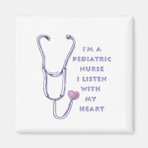 Heart Pediatric Nurse Magnet