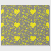 Heart Pencil School: naadloos inpakpapier (Vlak)