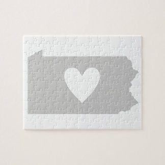 Heart Pennsylvania Jigzaag Puzzle Legpuzzel