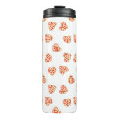 Heart Pepperoni Pizza Pattern Thermosbeker (Voorkant)