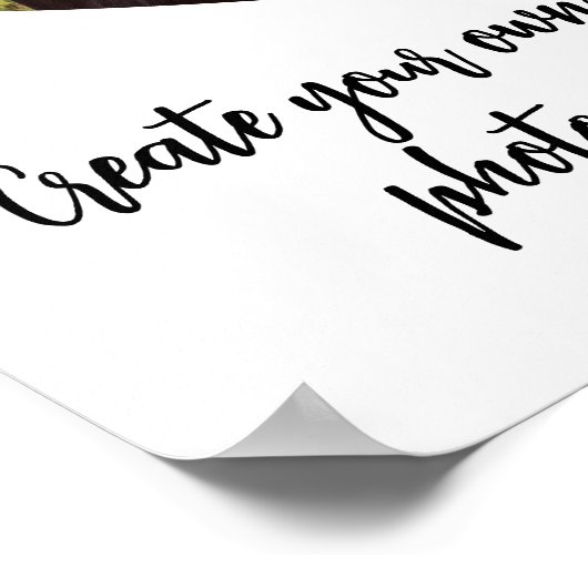 Heart Photo Custom Quote Poster (Hoek)