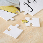 Heart Photo Voorstel Love Story Zeg ja Legpuzzel (Zijkant)