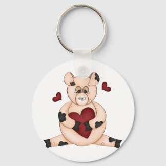 Heart Pig Sleutelhanger