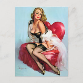 Heart Pin Up Briefkaart