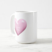 HEART PINK I LOVE YOU WEDDING ANNIVERSARY KOFFIEMOK (Voorkant links)