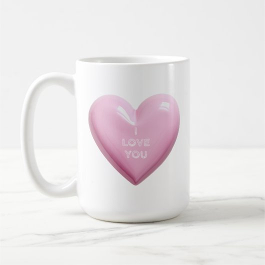 HEART PINK I LOVE YOU WEDDING ANNIVERSARY KOFFIEMOK (Links)