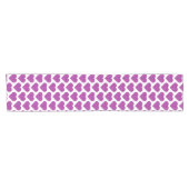 Heart Plaid Purple Pink Black Table Runner Korte Tafelloper (Horizontaal)
