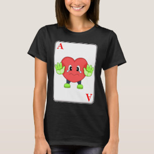 Heart Poker kaarten T-shirt