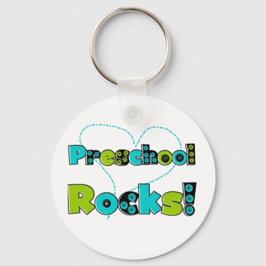 Heart Preschool Rocks Sleutelhanger (Voorkant)
