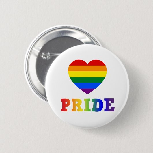 Heart Pride Ronde Button 5,7 Cm (Voorkant /achterkant)