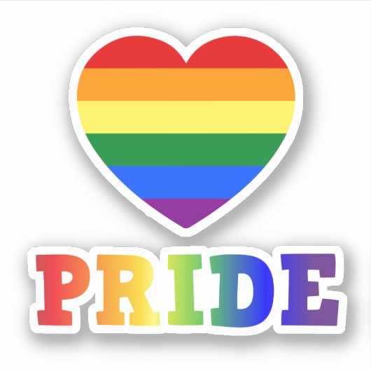 Heart Pride Sticker (Voorkant)