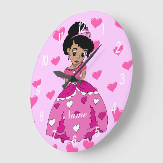 Heart Princess Illustration Grote Klok (Hoek)