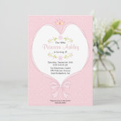 Heart Princess Invitation Kaart (Staand voorkant)