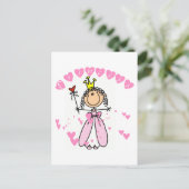 Heart Princess Tshirts en Gifts Briefkaart (Staand voorkant)