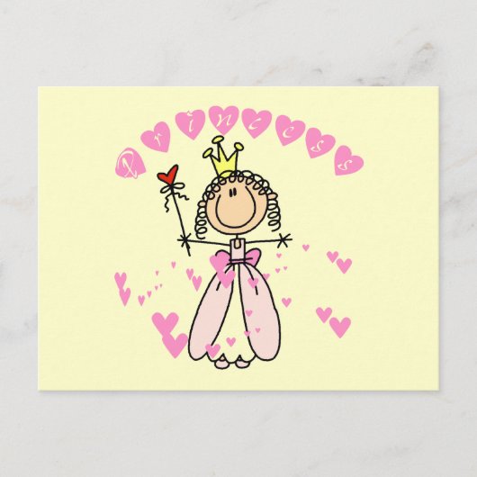 Heart Princess Tshirts en Gifts Briefkaart (Voorkant)