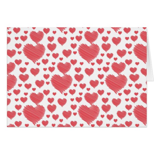 Heart Print Happy Valentines Day (Voorkant Horizontaal)
