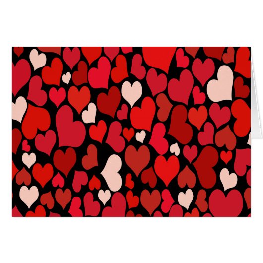 Heart Print Happy Valentines Day (Voorkant Horizontaal)