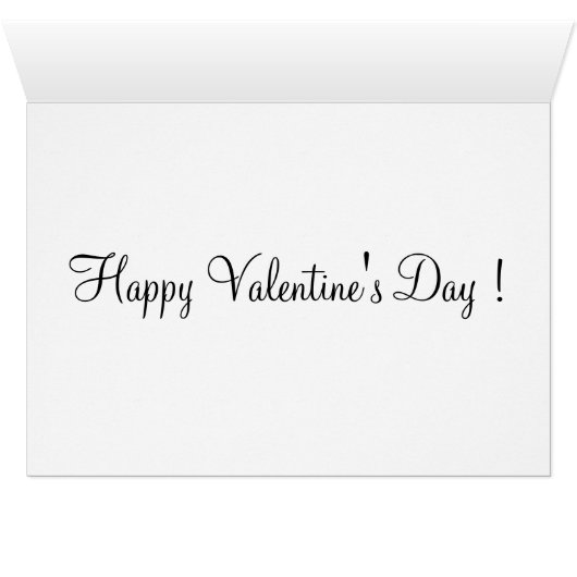 Heart Print Happy Valentines Day (Binnen Horizontaal (Onder))