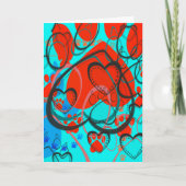 Heart Prints Pet Sympathy Card Kaart (Voorkant)