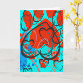 Heart Prints Pet Sympathy Card Kaart (Gele Bloem)