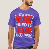 Heart Probeert me hart te doden Open Heart T-shirt (Voorkant)