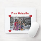 Heart Proud Godmoeder Love Personalize Photo Make Muismat (Met muis)