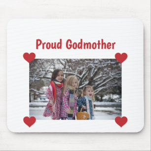 Heart Proud Godmoeder Love Personalize Photo Make Muismat