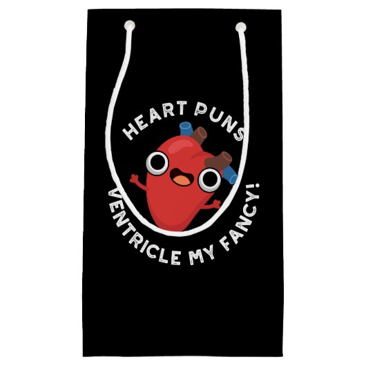 Heart Puns Ventricle Mijn Fancy Anatomie Pun Dark Klein Cadeauzakje (Voorkant)