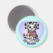 Heart Puppy Dog Magneet (Voorkant / Achterkant)