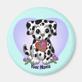 Heart Puppy Dog Magneet (Voorkant)