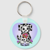Heart Puppy Dog Sleutelhanger (Voorkant)