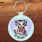 Heart Puppy Dog Sleutelhanger (Voorkant)