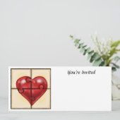 Heart Puzzle Kaart (Staand voorkant)