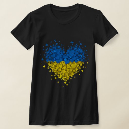 Heart Puzzle Ukraine houdt van Oekraïense vlag S T-shirt (Laagn)