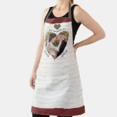 Heart Puzzle Weddenschap Foto Je maakt me compleet Schort (Insitu)