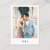 Heart QR Code Details Wedding Enclosure Cards Visitekaartje (Achterkant)